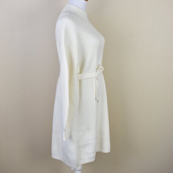 Maeve Long Sleeve Mock Neck Tie Waist Sweater Dress - S - Picture 7 of 11